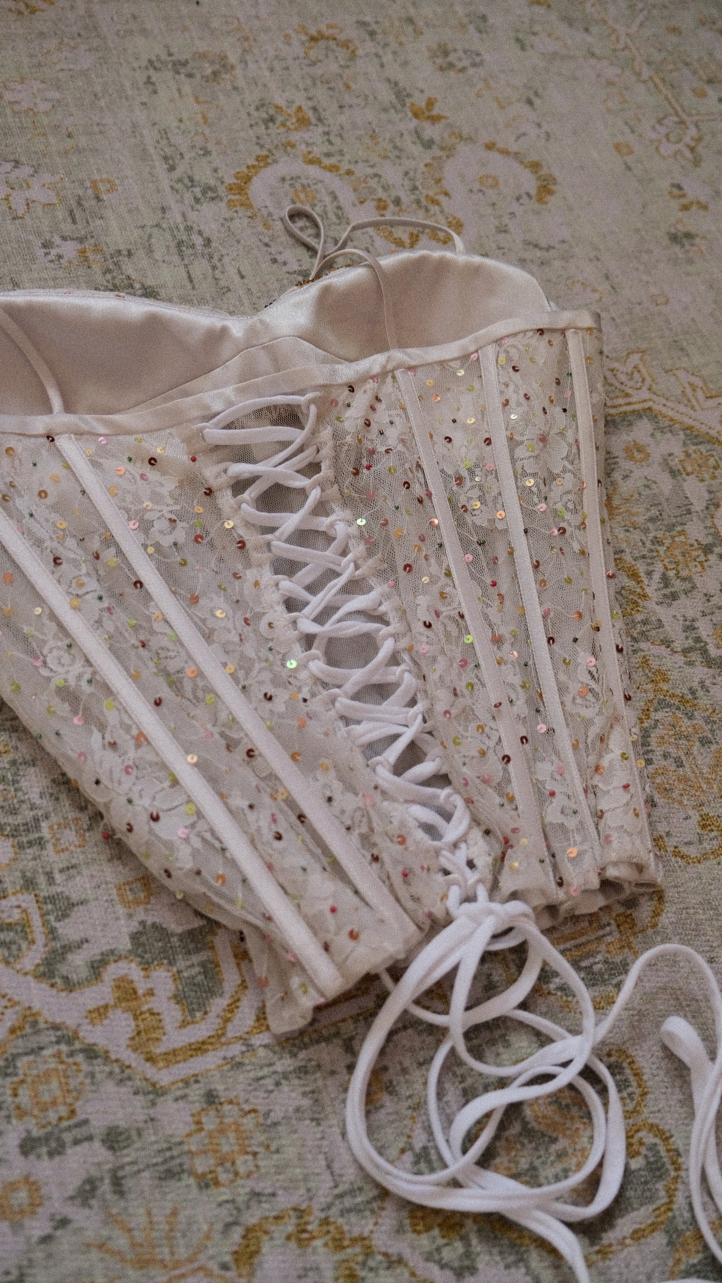 Vintage French bustier (M, M/L)