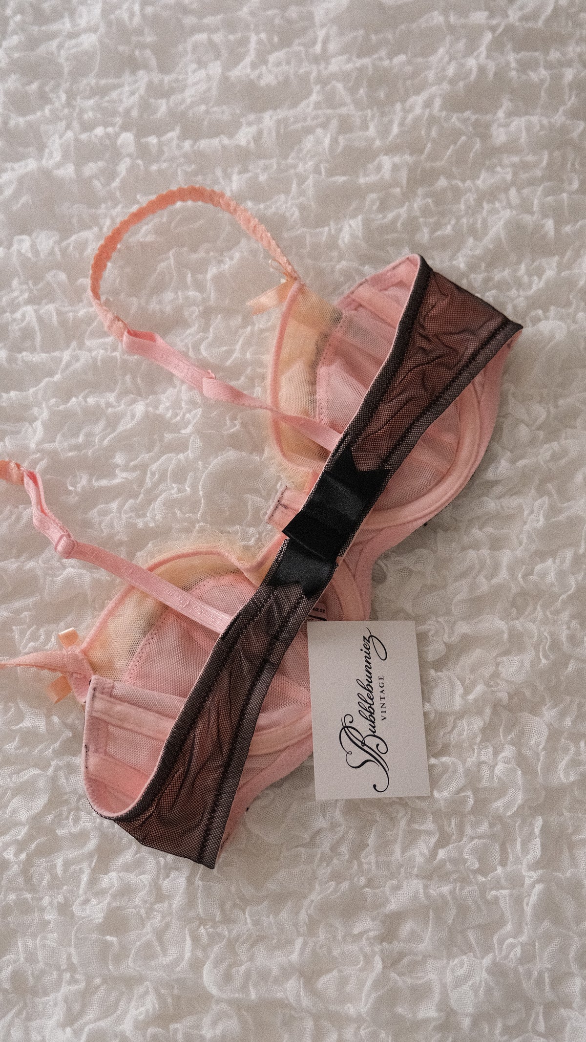 Vintage Chantal Thomass dark floral bra (80B/36B)
