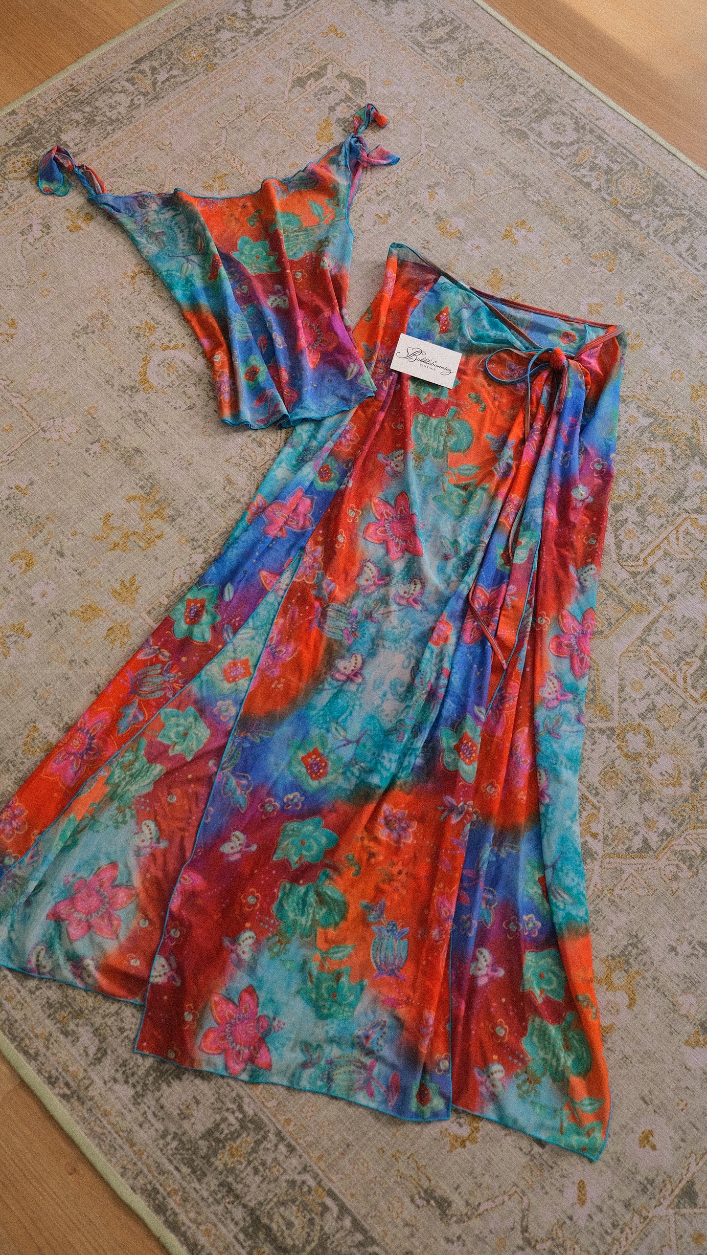 Vintage Italian 2 piece beachwear set (L)