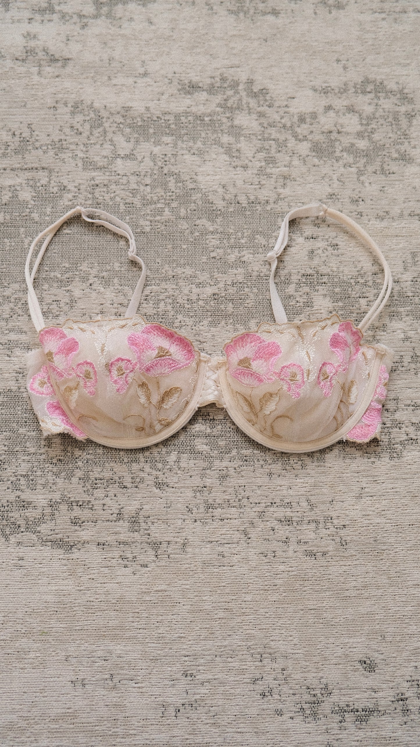 Seafoam Rose bra (75C/34C)