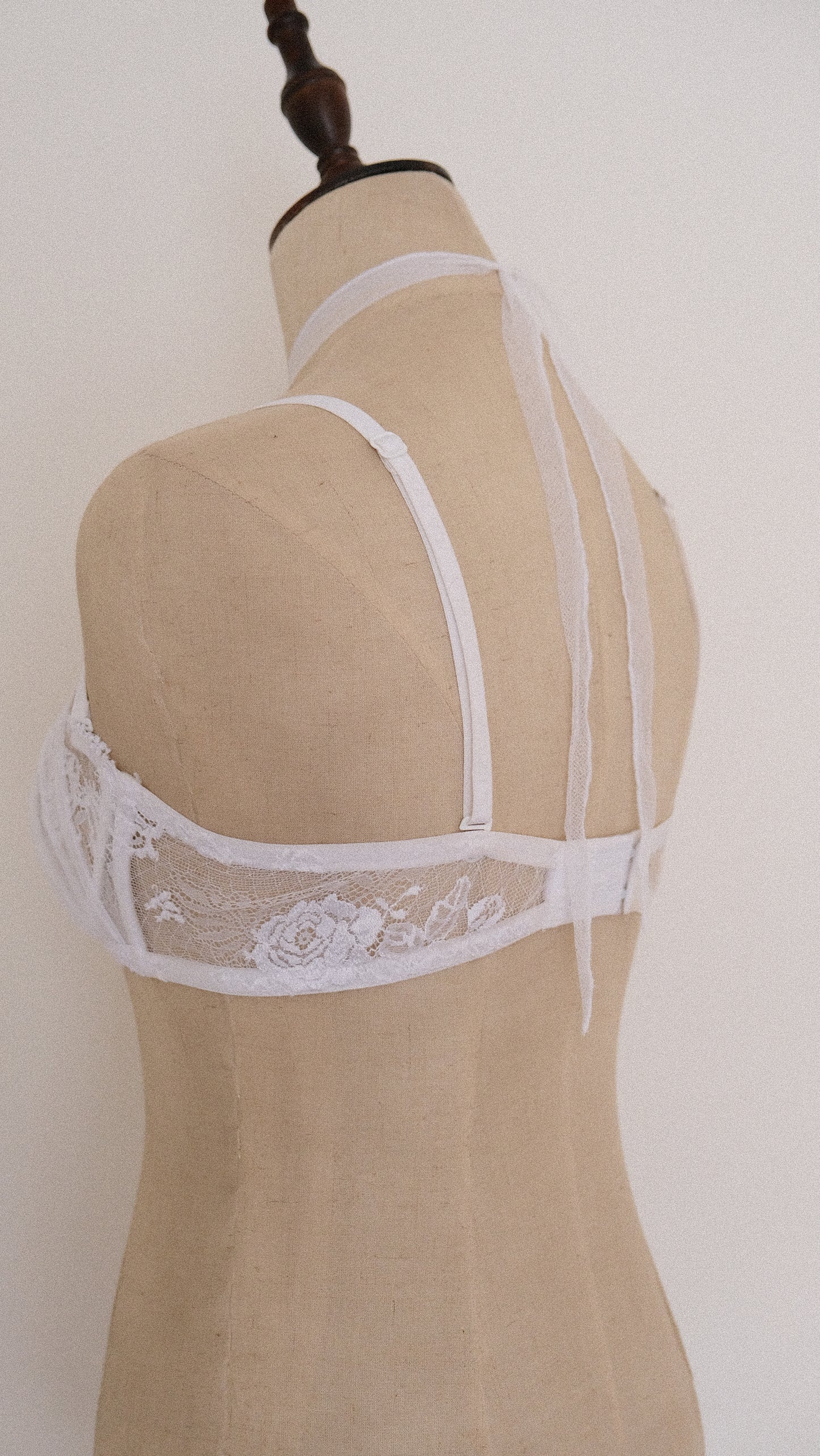Bridal La Perla sheer bow bra (36B/80B)