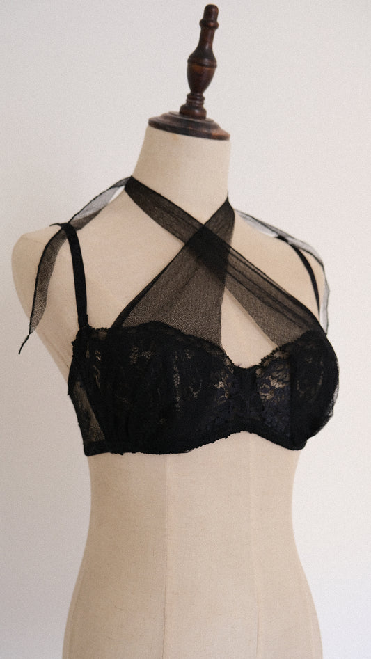 Vintage La Perla Sheer Bow bra (34B/75B)