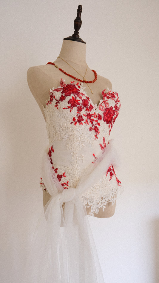 Vintage one of one Bridal Romance corset (70/32)