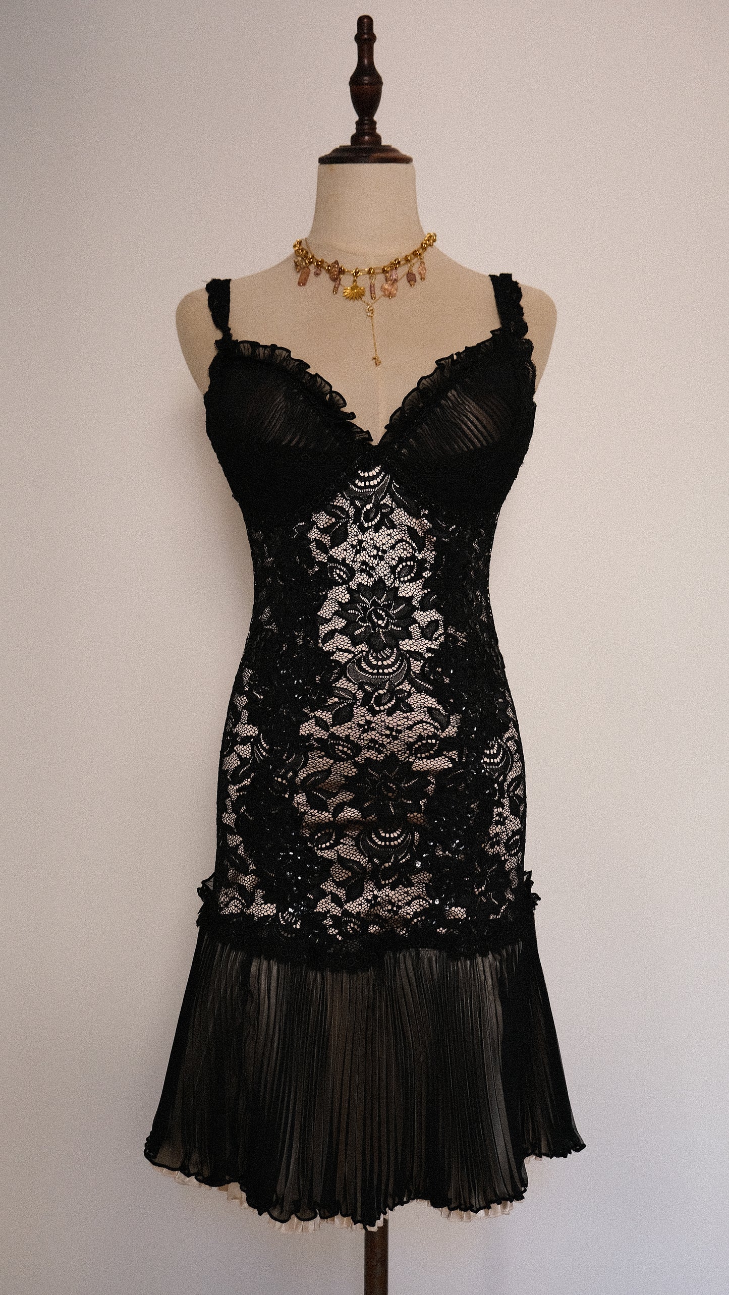 English Designer corset dress (S-M)
