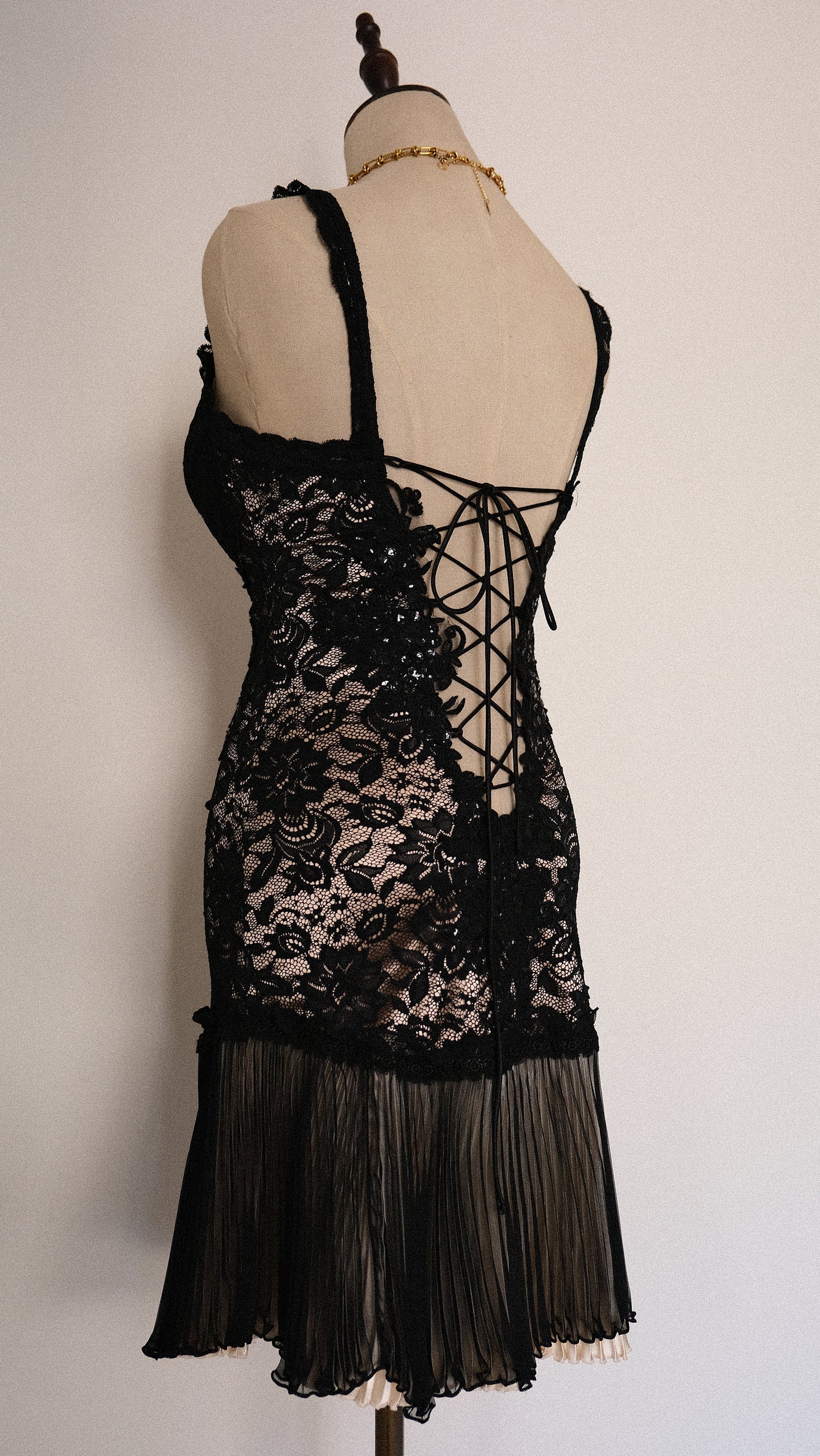 English Designer corset dress (S-M)