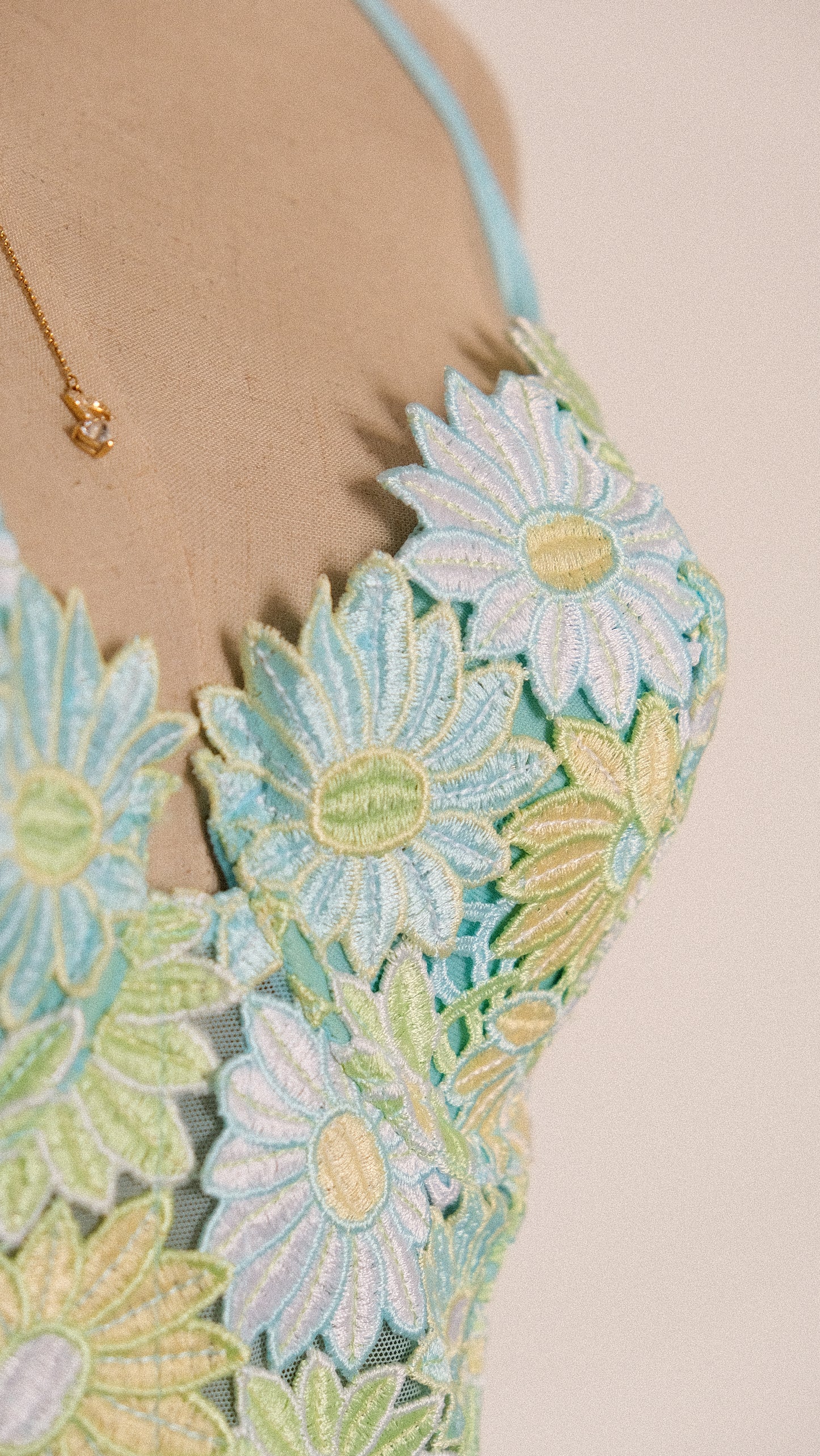 Vintage French Oceanic Florals corset (M/L, L)