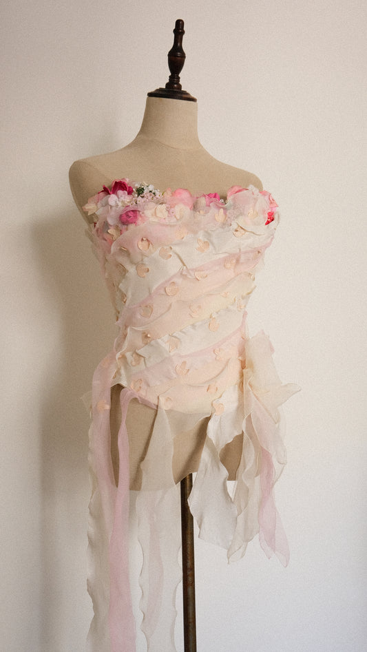 Garden Fae Bridal corset (S, C cup)