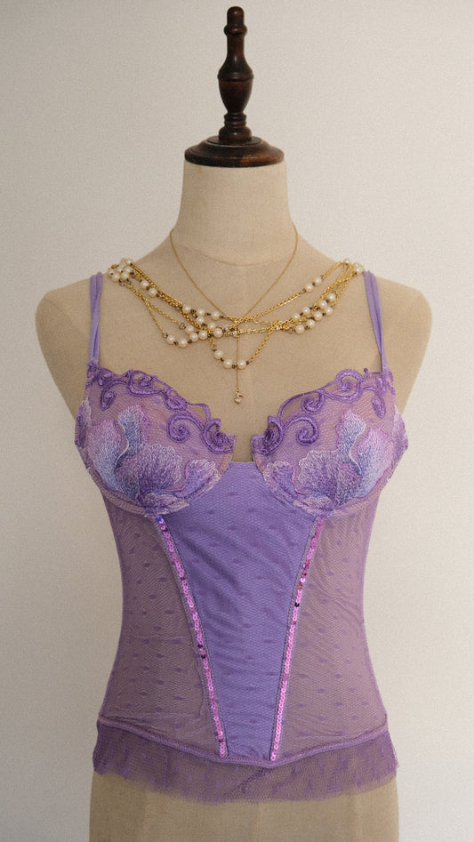 Lavender moonlight corset (75/34, B, B/C cup)