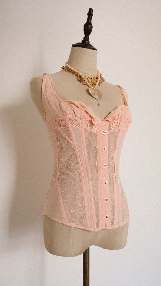 Blush La Perla milkmaid bustier (M)