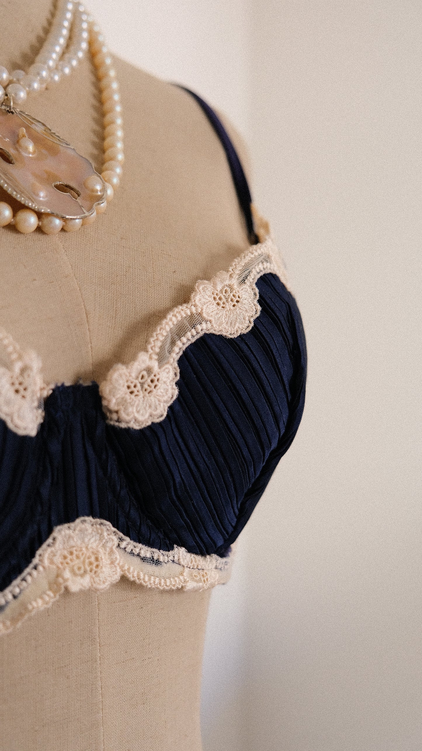 1970’s La Perla night sky bra (S/M, M, C cup)