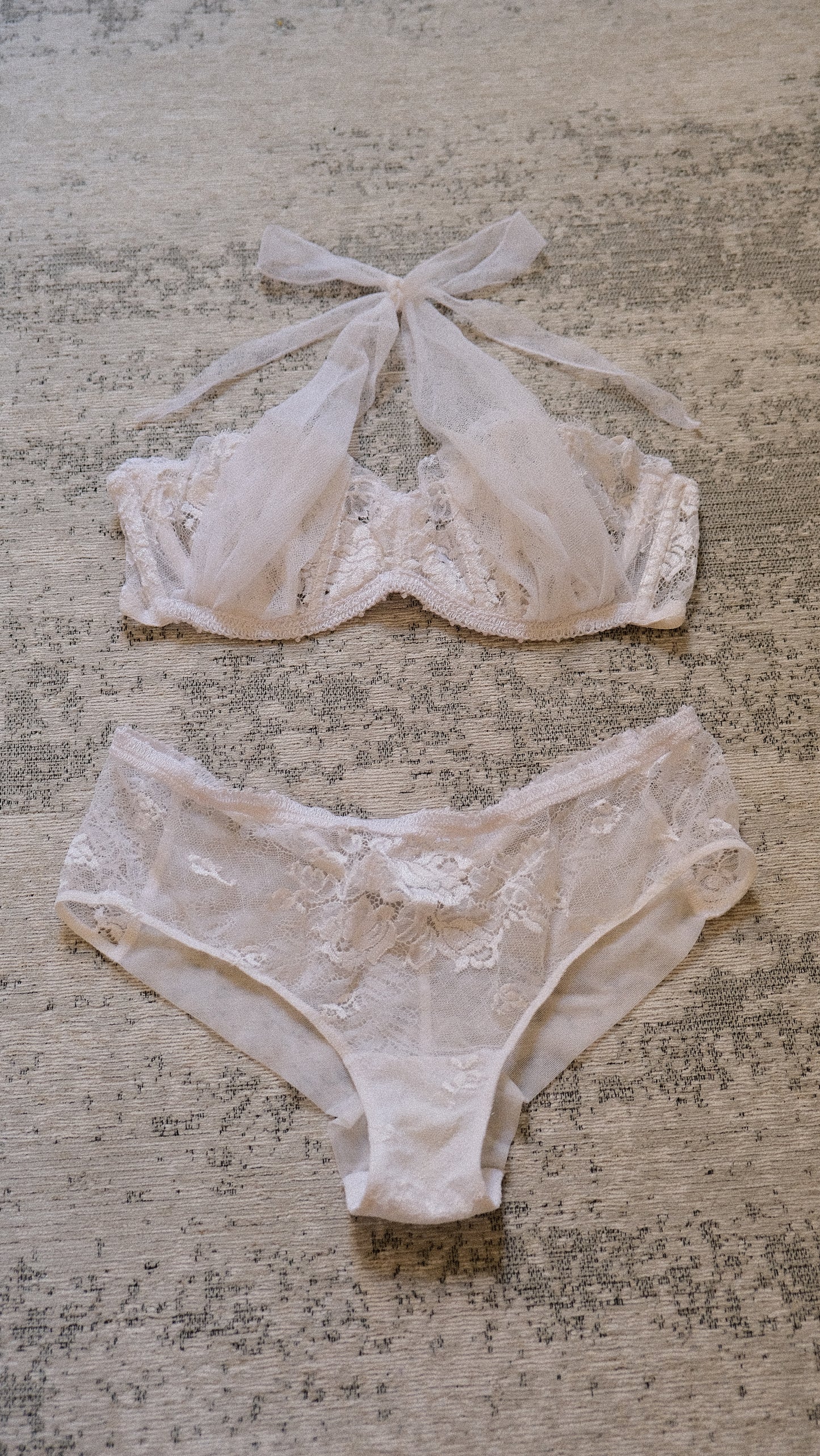 White lace La Perla Lingerie set