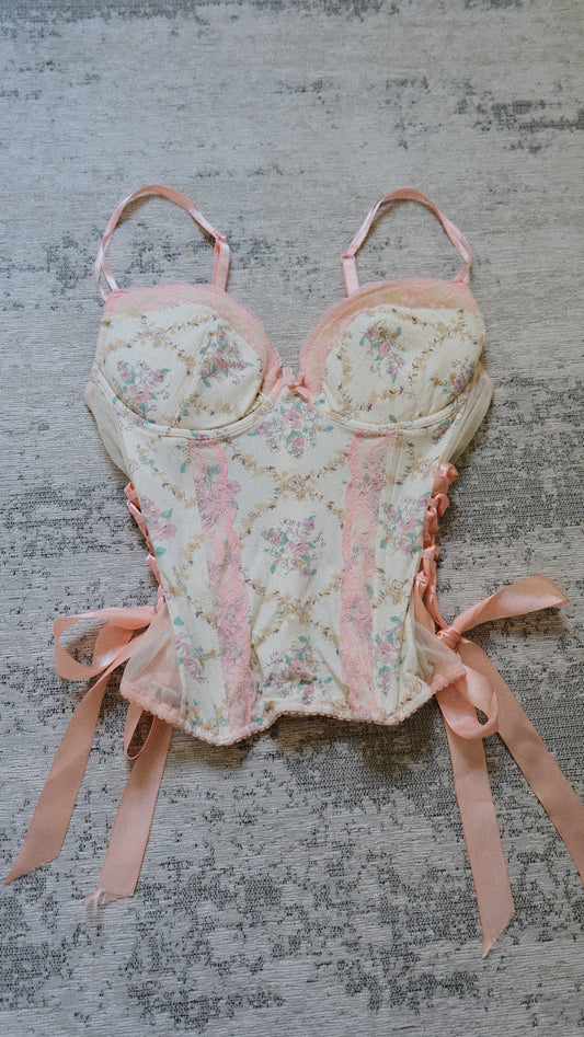 Dainty floral corset (75C/34C)