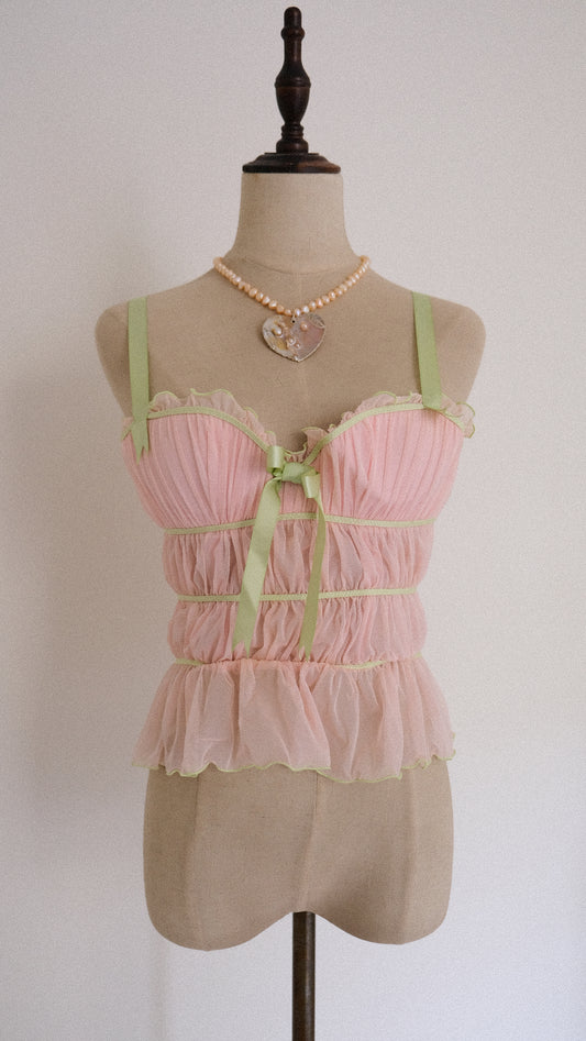 Rare 2006 Chantal Thomass Ruffle corset (70B/32B)