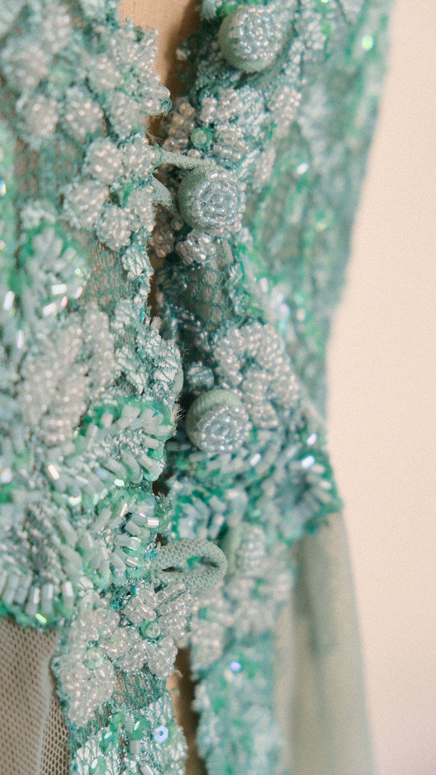 Vintage sheer Mermaid blouse (M)