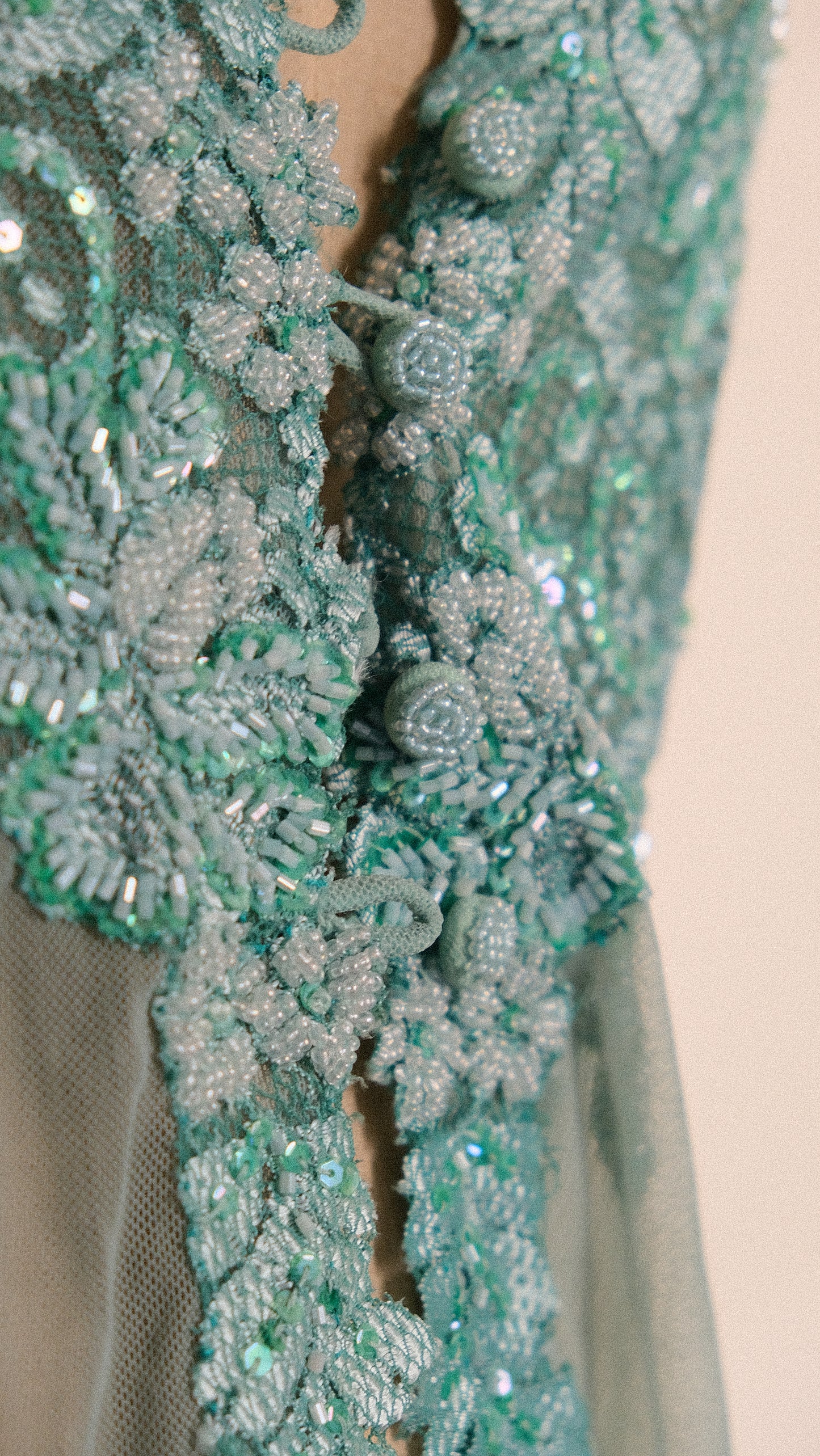 Vintage sheer Mermaid blouse (M)