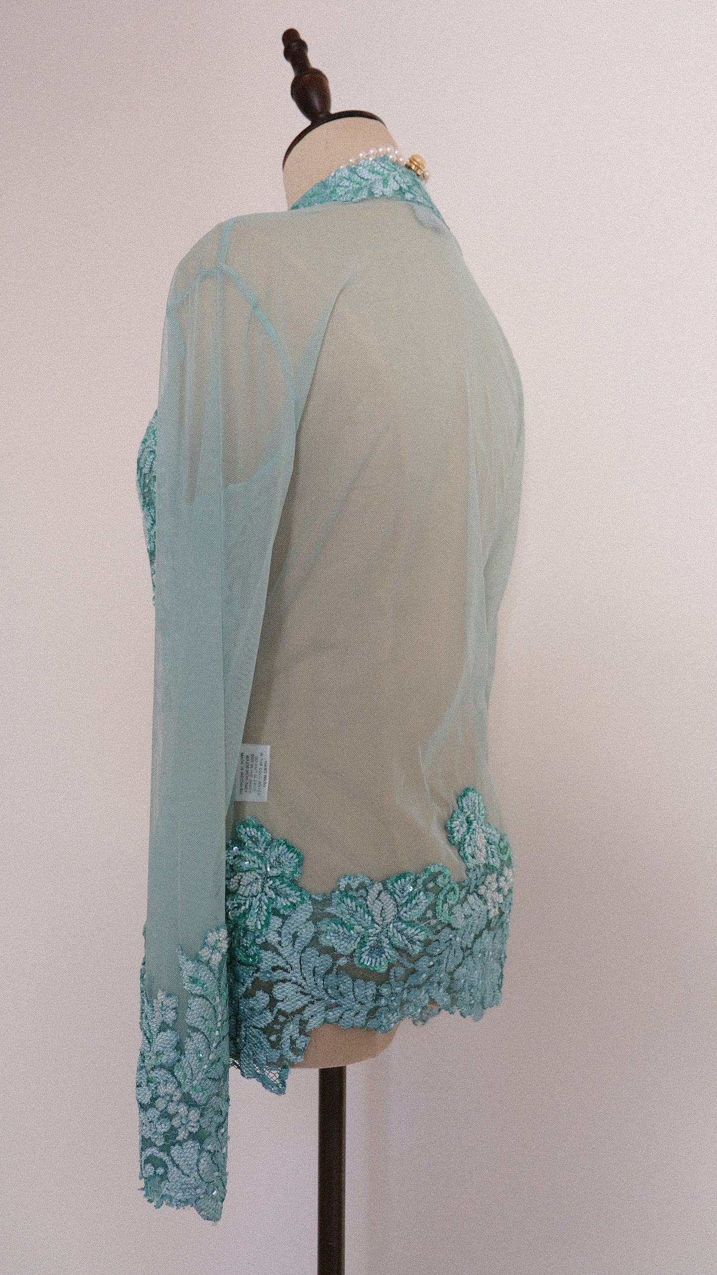 Vintage sheer Mermaid blouse (M)