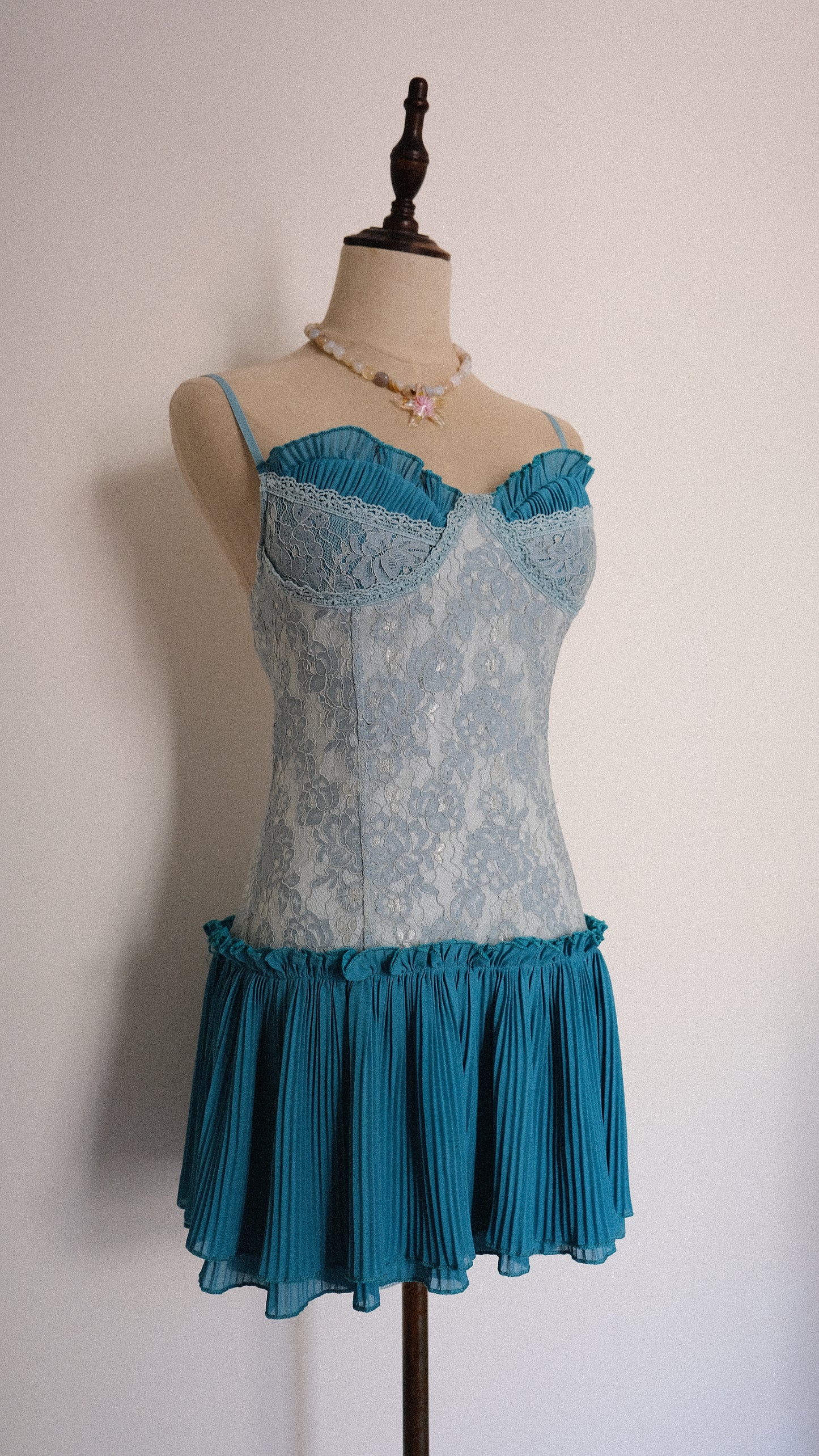 Aqua mini dress (S/M, M)