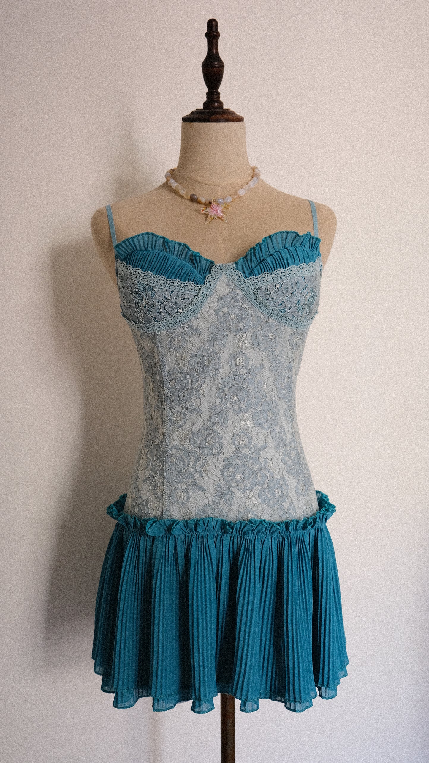 Aqua mini dress (S/M, M)