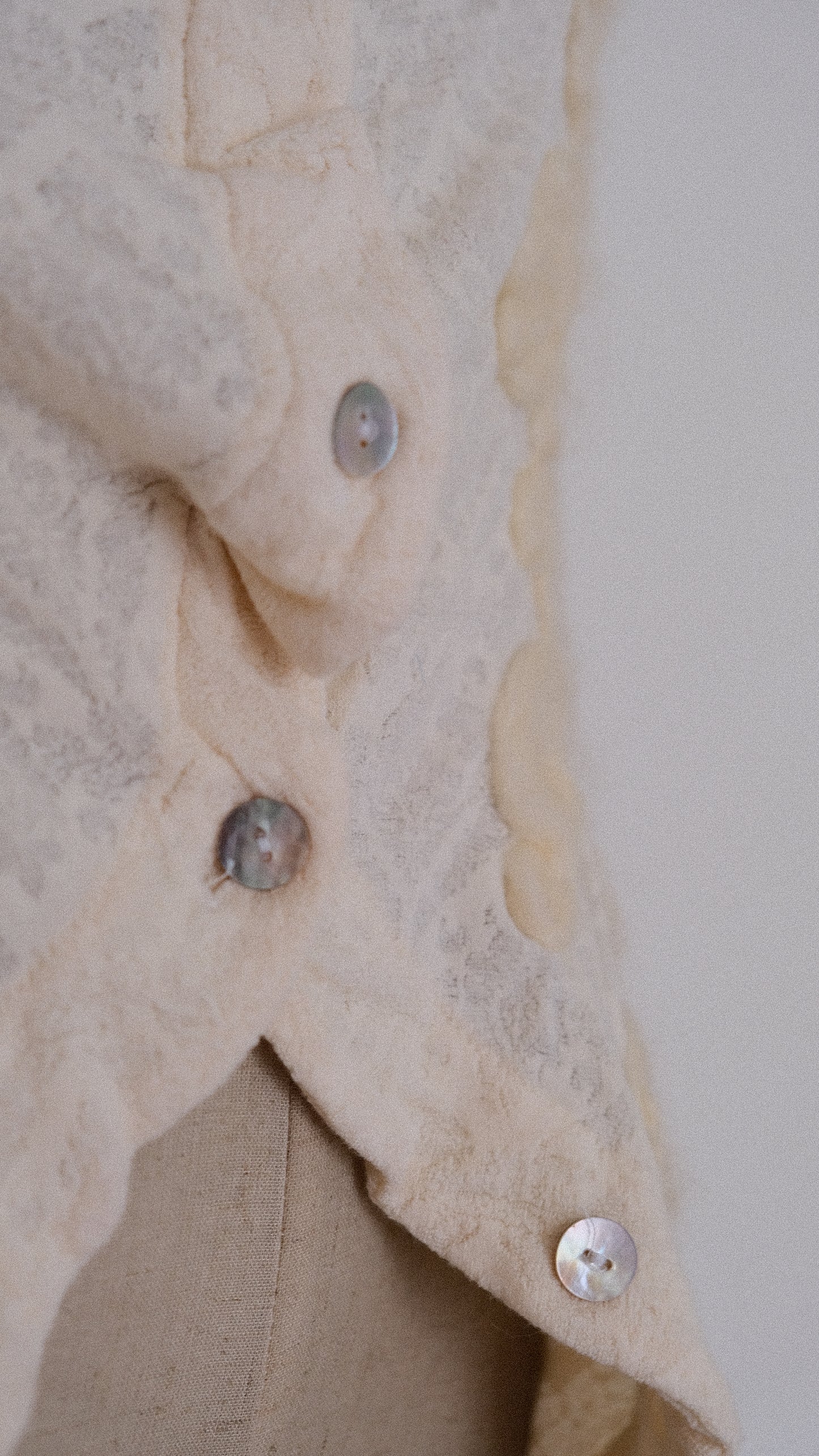 Vintage Italian Ivory blouse (M)