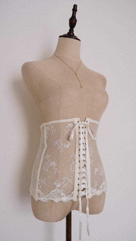 Vintage French Angelic garter (M)