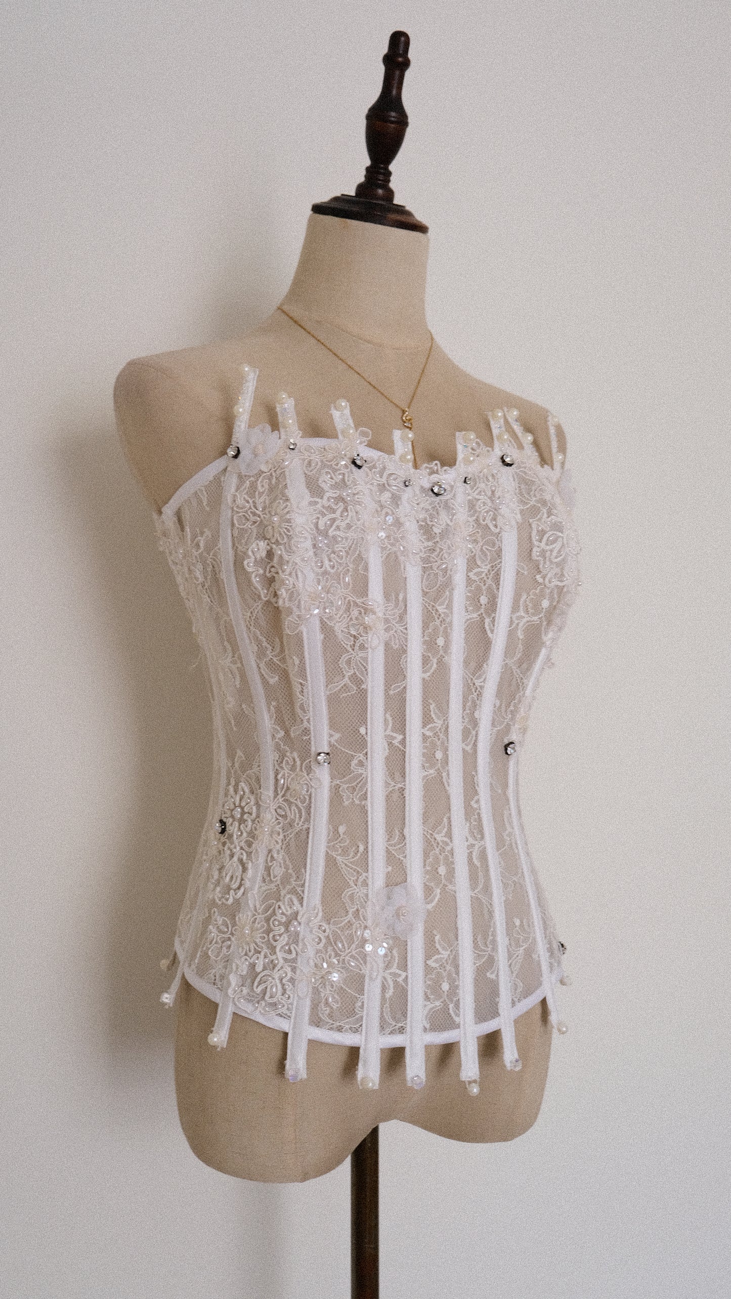 One of one Bridal bustier (XS/S)