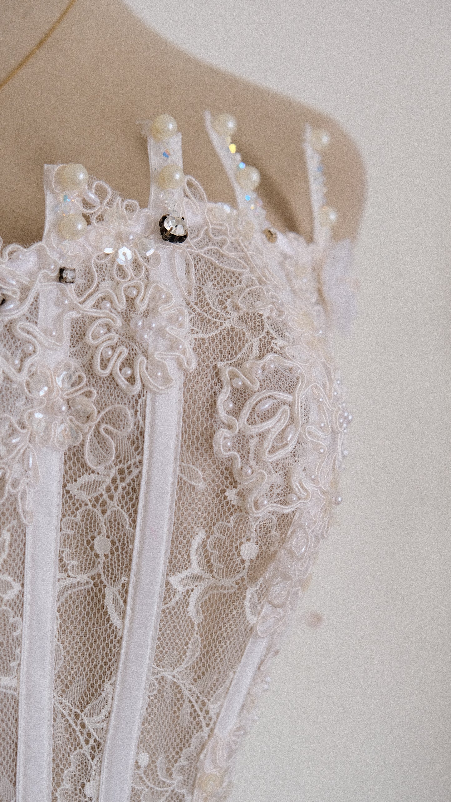 One of one Bridal bustier (XS/S)