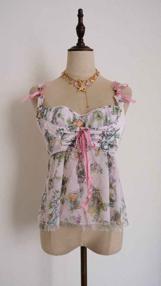 Vintage Chantal Thomass underbust Fairytale corset (75B/34B)