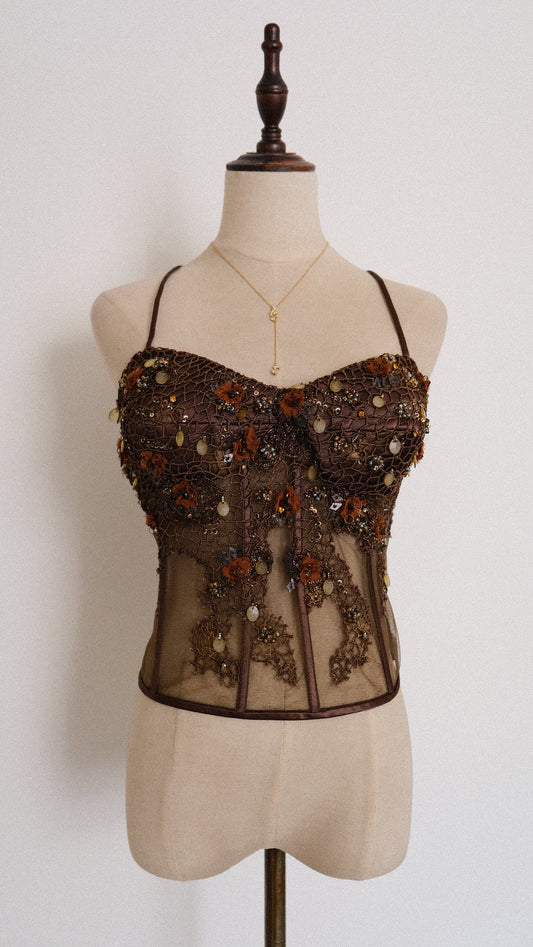 French Deepsea Treasure bustier (M, M/L)