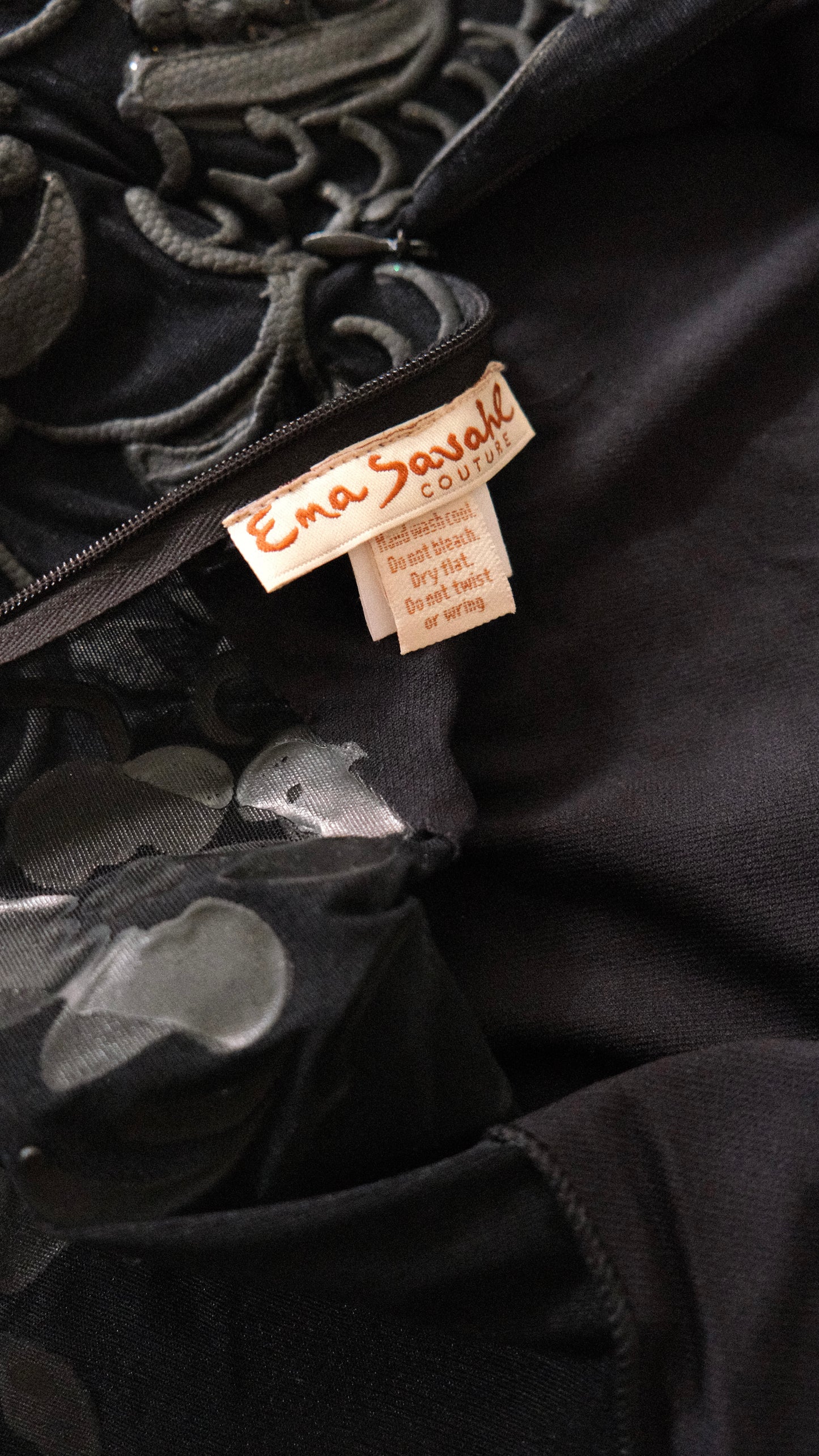 RARE Hand-painted Ema Savahl asymmetrical dress (S-M)