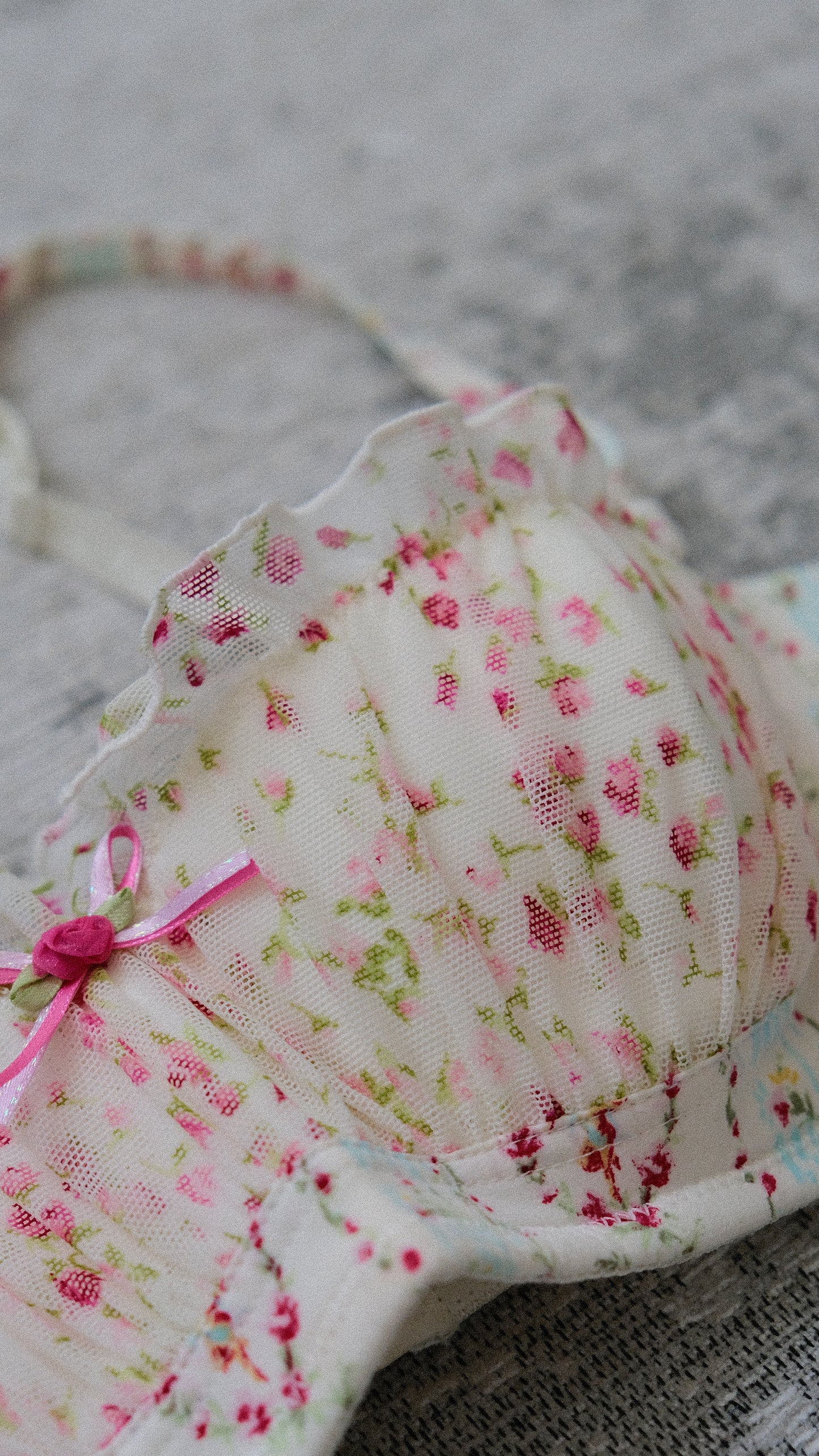 Vintage Chantal Thomass floral balconette (34B/75B)