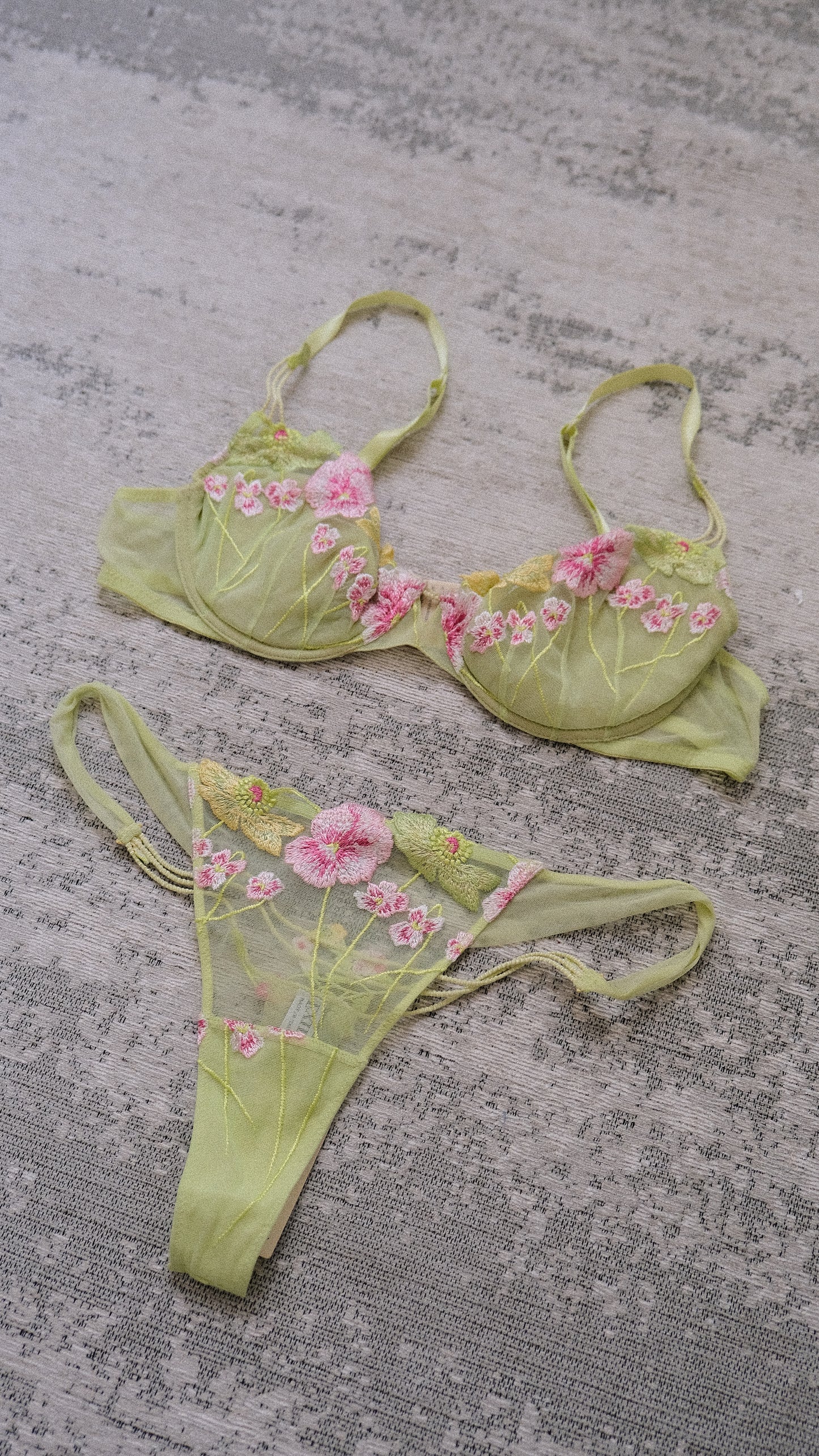Italian Fae NWT 2 piece lingerie set (80C/36C, L)