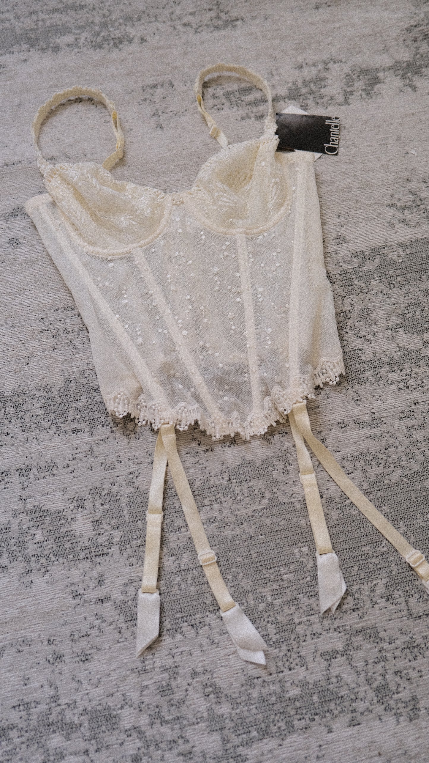Angel Lace sheer corset (75B/34B)