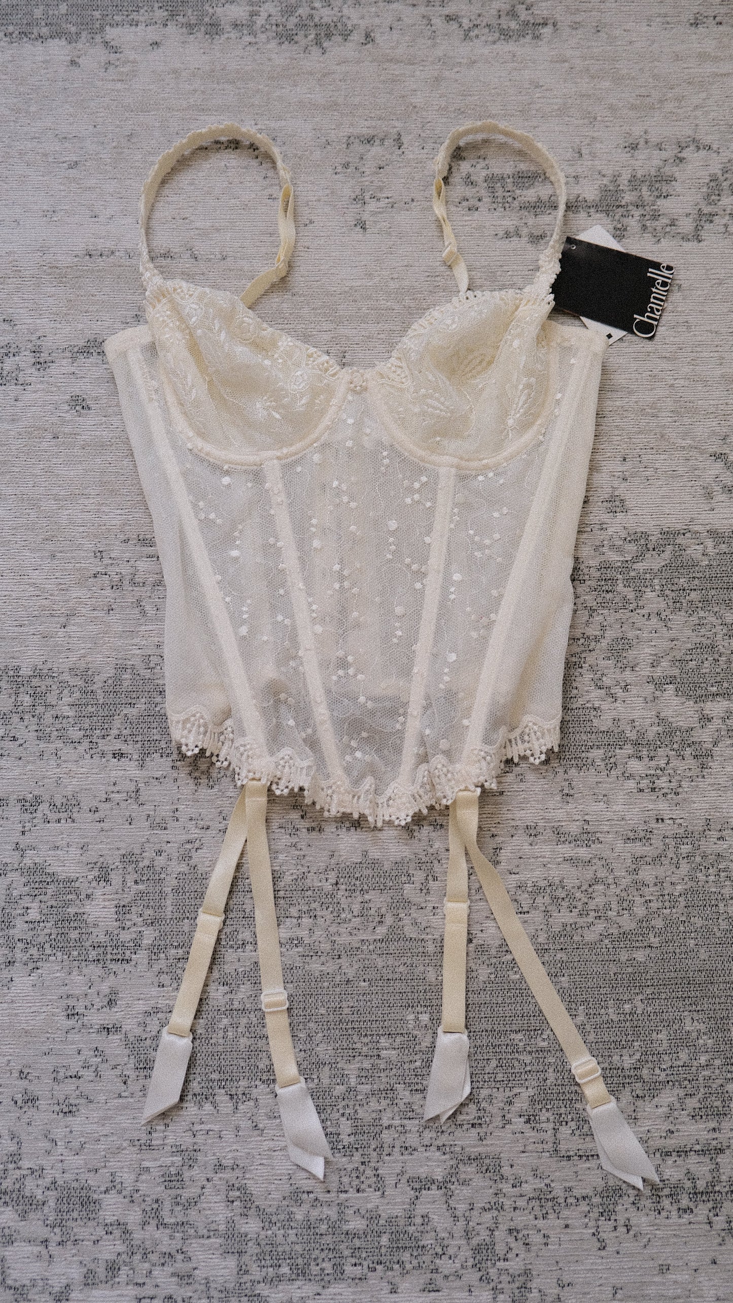 Angel Lace sheer corset (75B/34B)