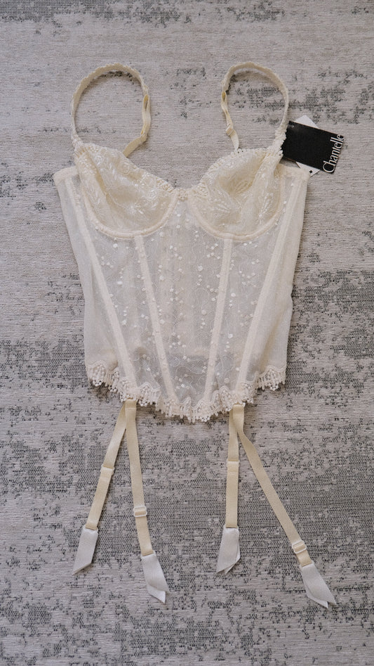 Angel Lace sheer corset (75B/34B)