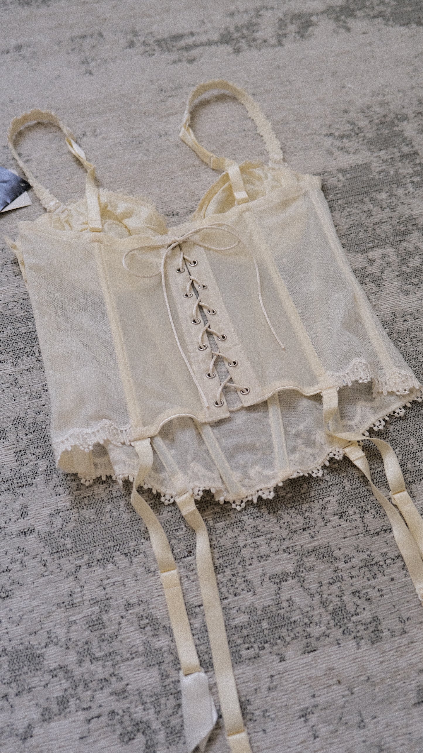 Angel Lace sheer corset (75B/34B)