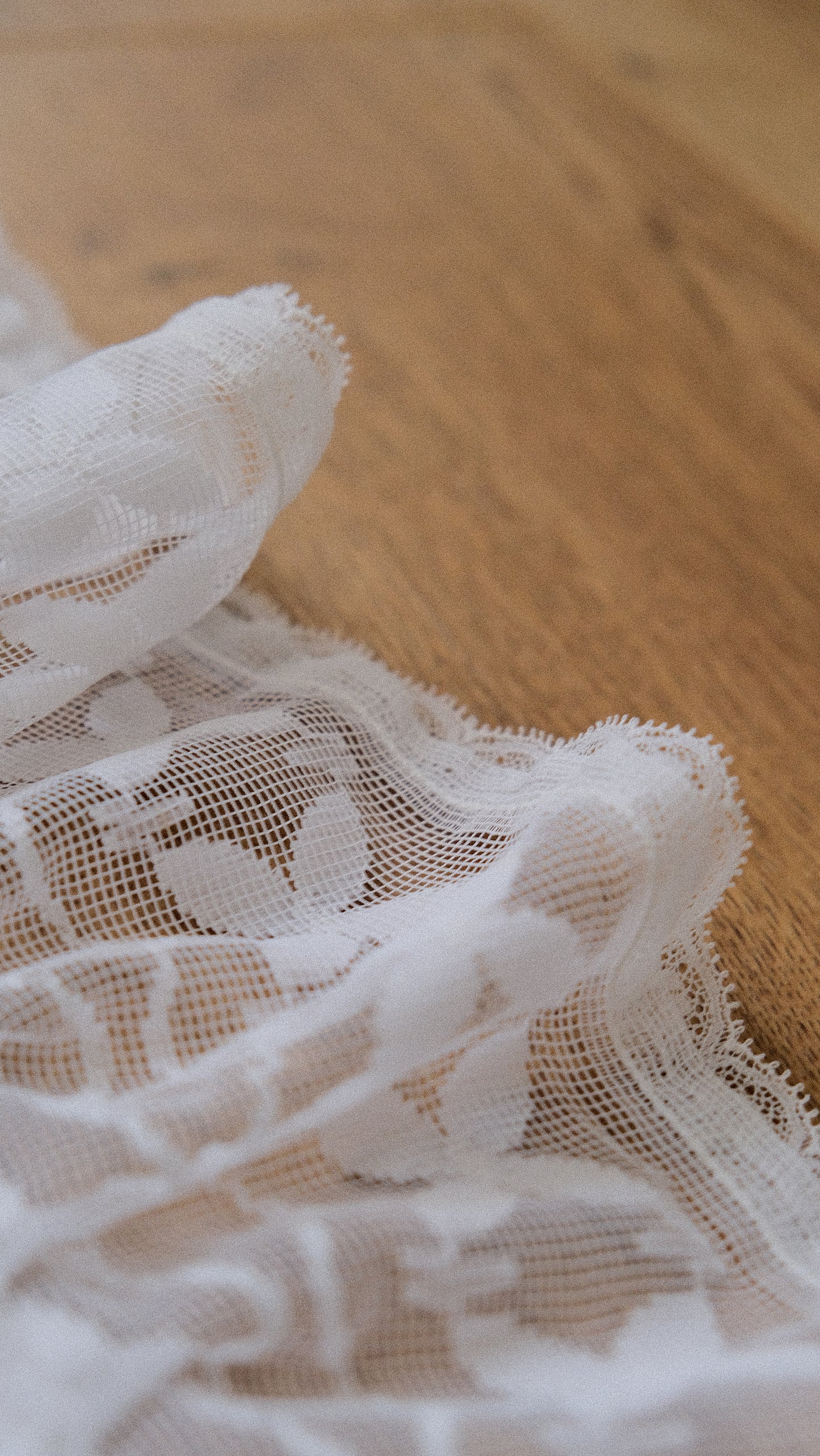 Upcycled Lace Flutter bag