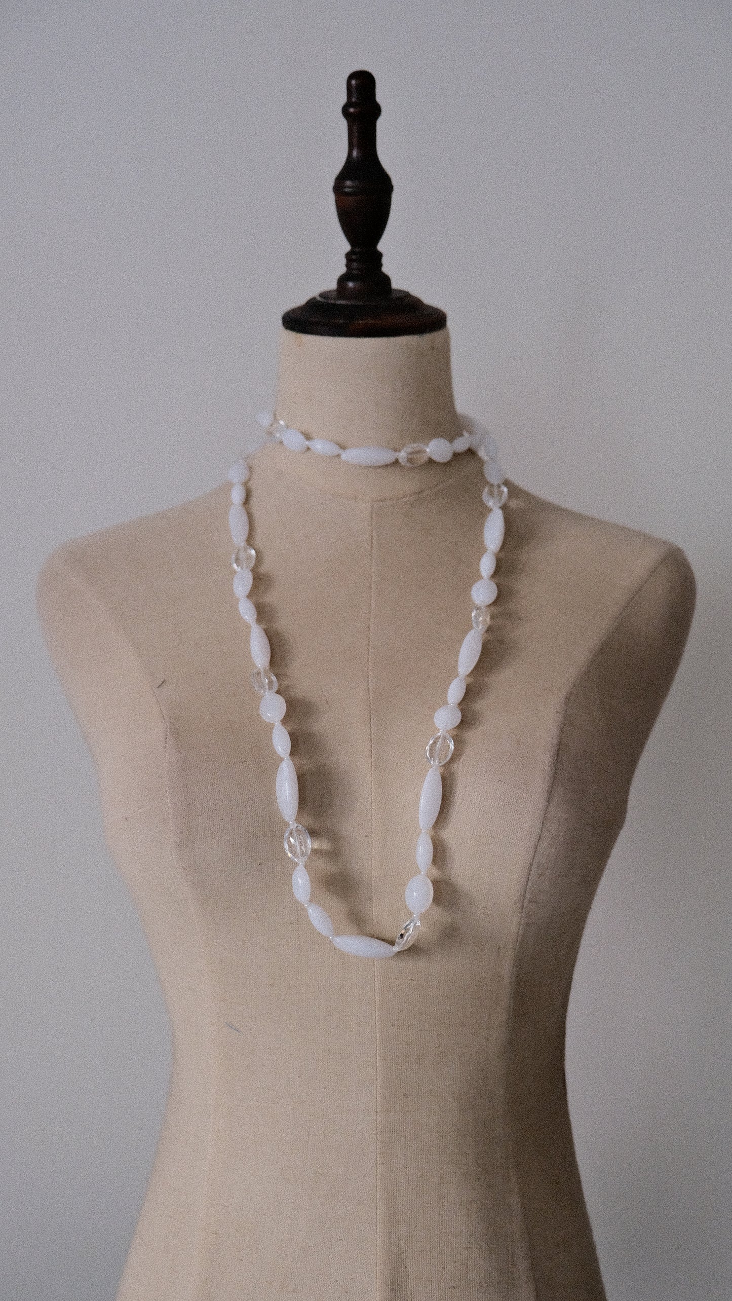 White beads necklace