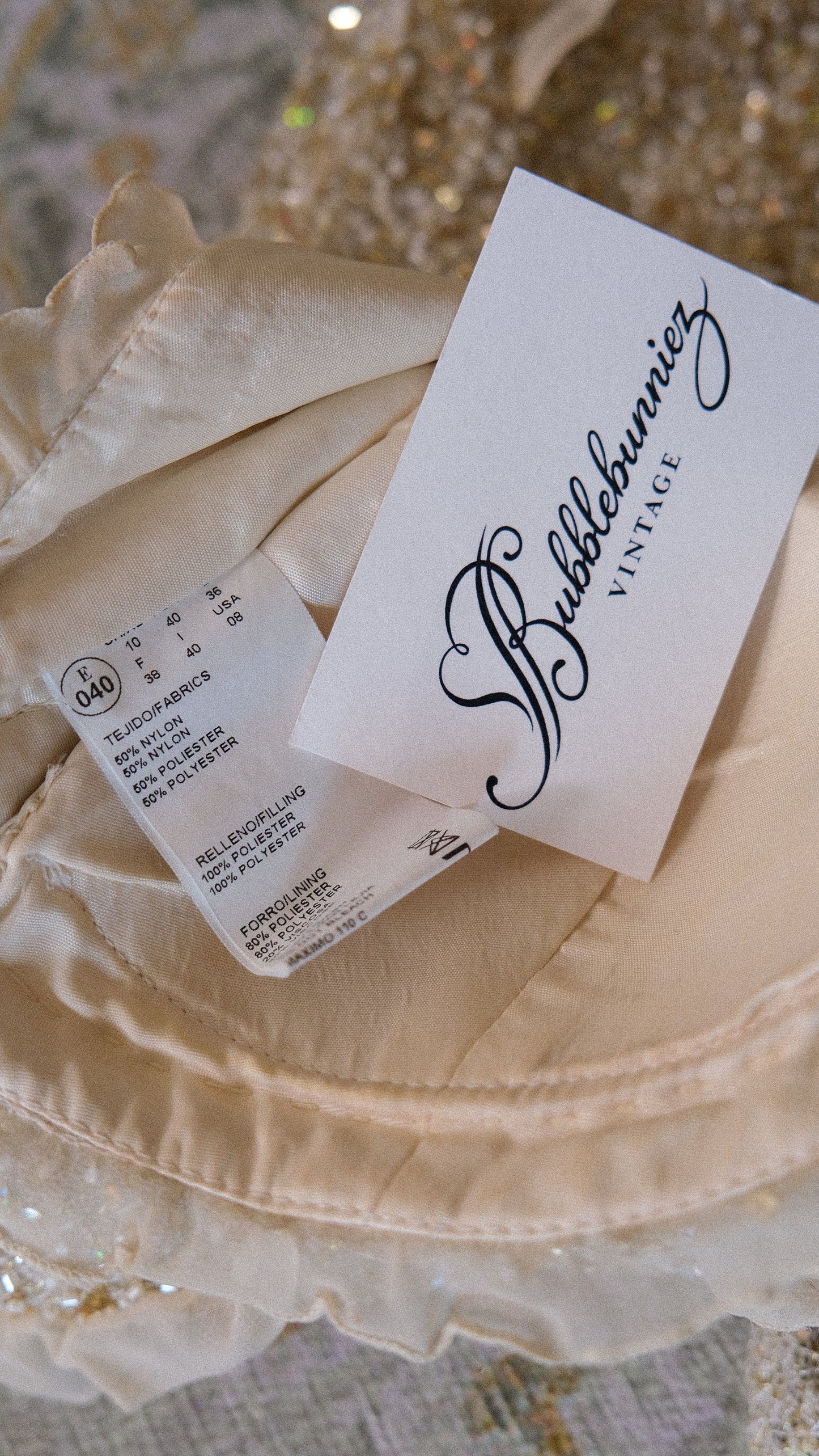 Vintage Spanish ‘washed ashore’ mermaid gown