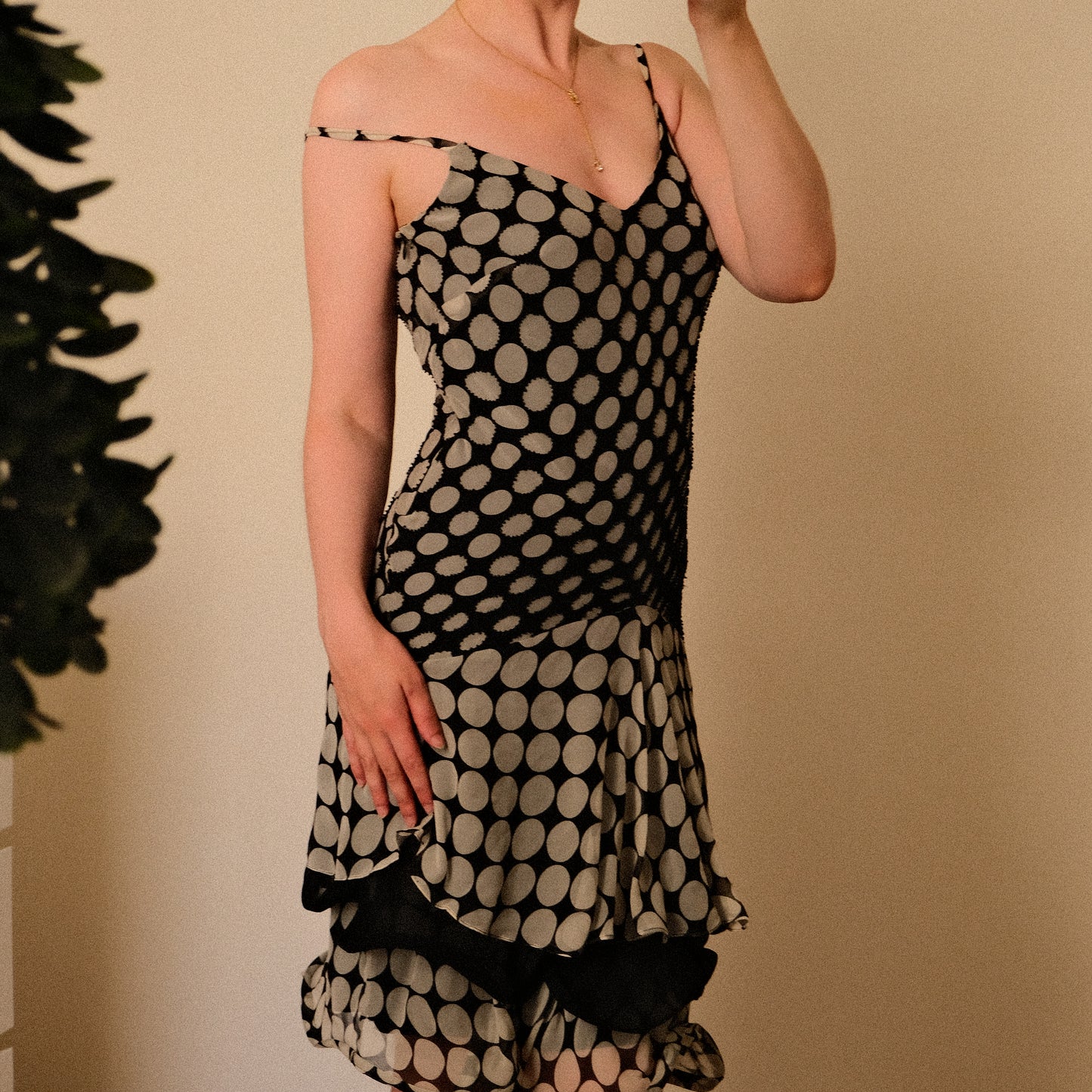 Polkadot Couture dress (M-L)