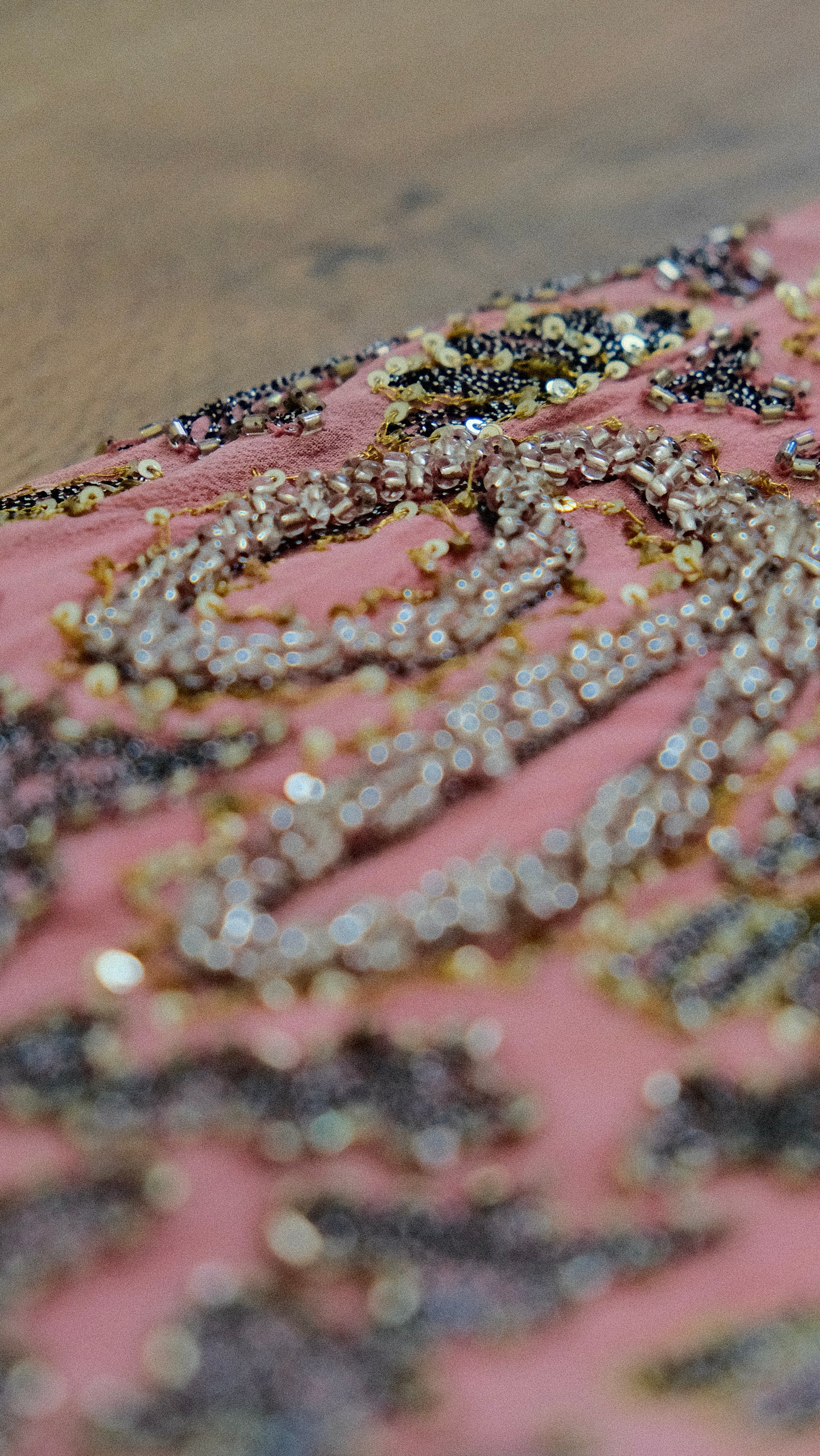 100% Silk Pink Reef dress (S)