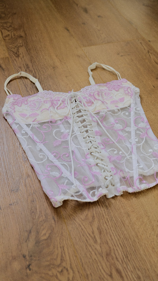 Lilac Swirl bustier (M-L)