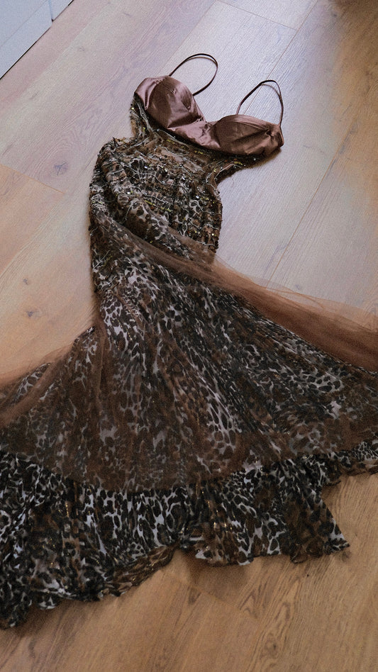 Fierce savanna elegance dress (M)