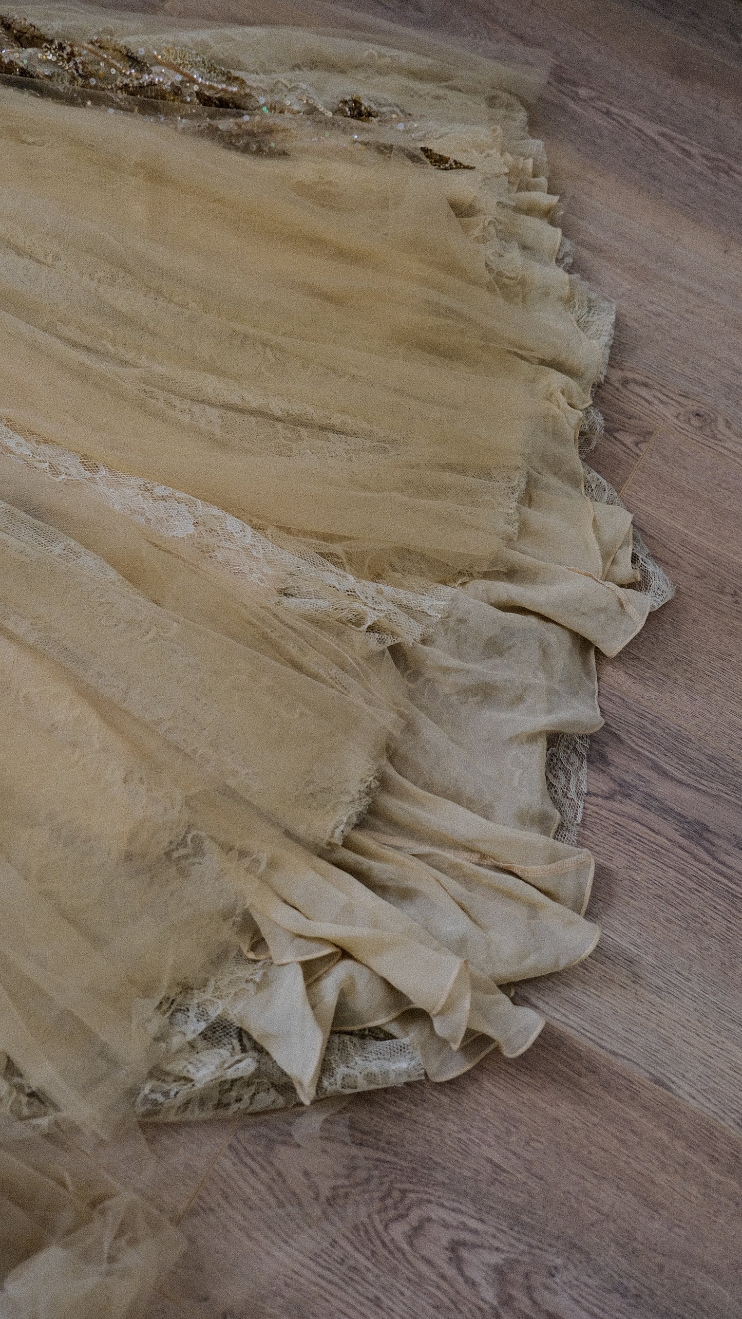 Spanish Dust of Gold evening gown (M)