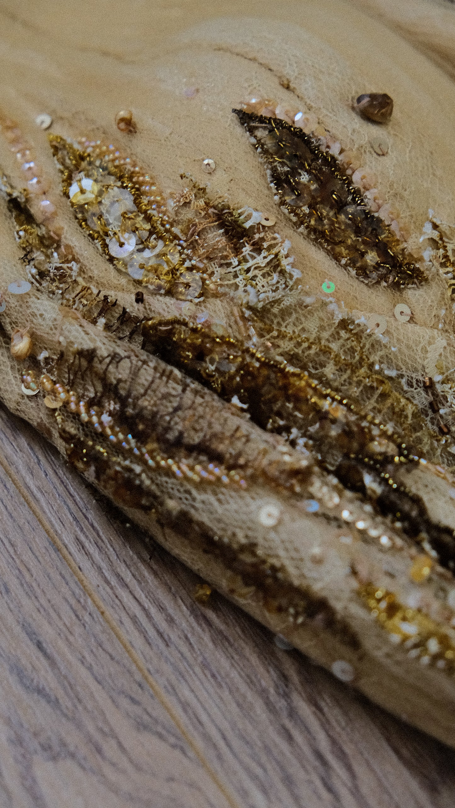 Spanish Dust of Gold evening gown (M)