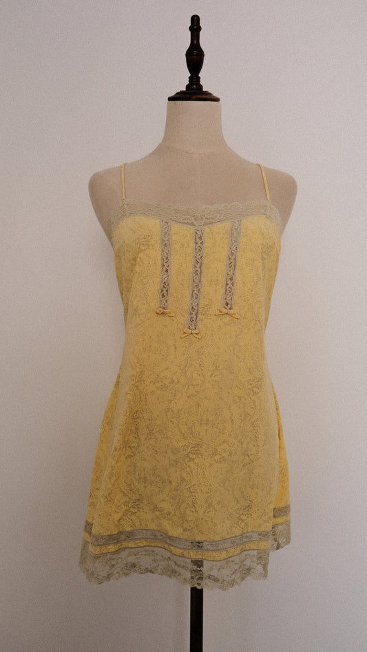 La Perla Butteryellow babydoll (M)