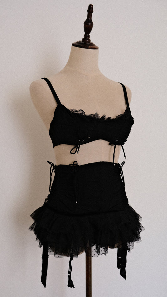 Chantal Thomass Deepsea 2 piece set (70B/32B, S)