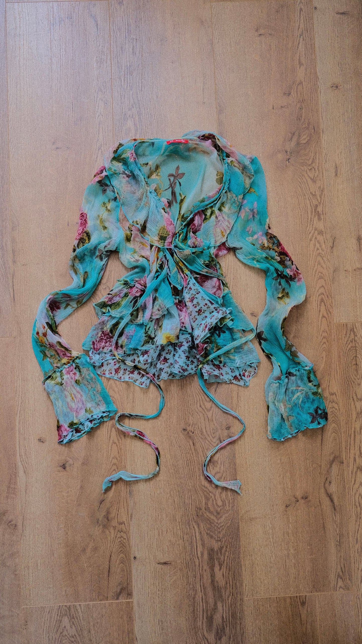 Vintage French Floral blouse (M)
