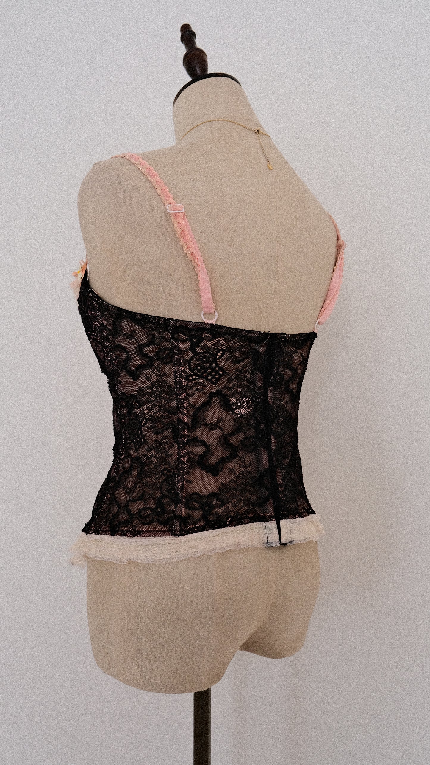 Chantal Thomass Midnight Lace corset (80B/36B)