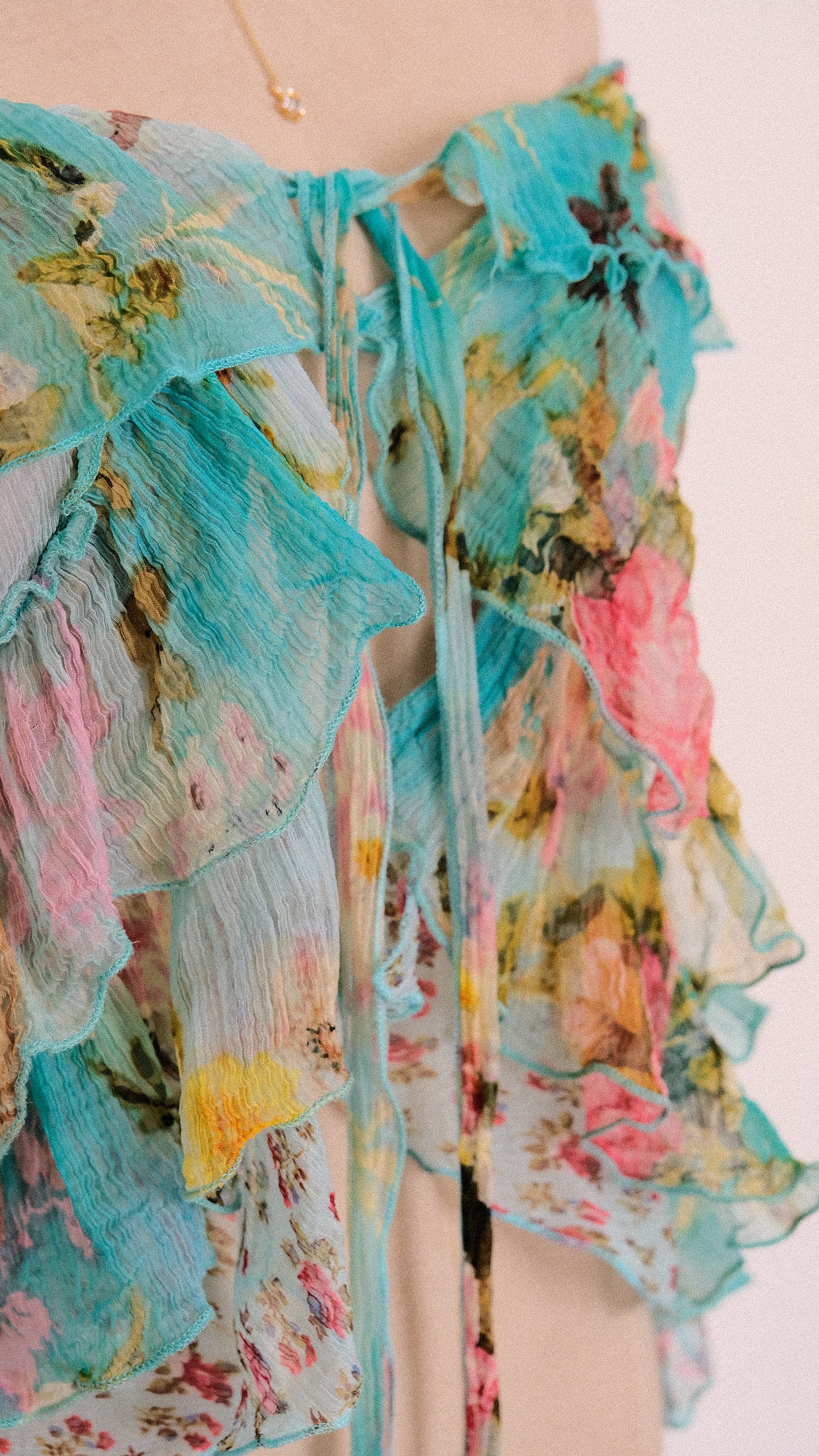 Vintage French Floral blouse (M)