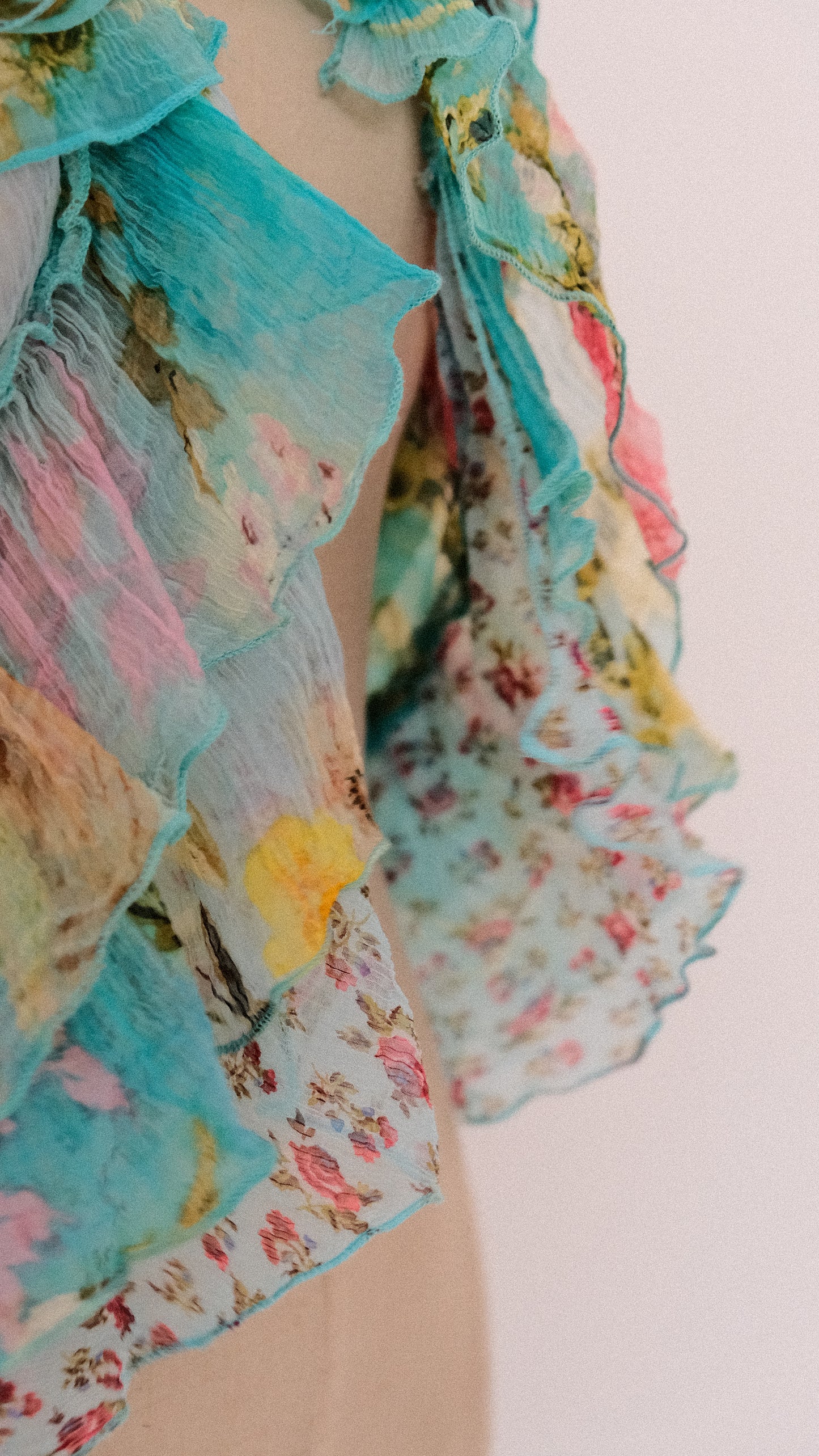 Vintage French Floral blouse (M)